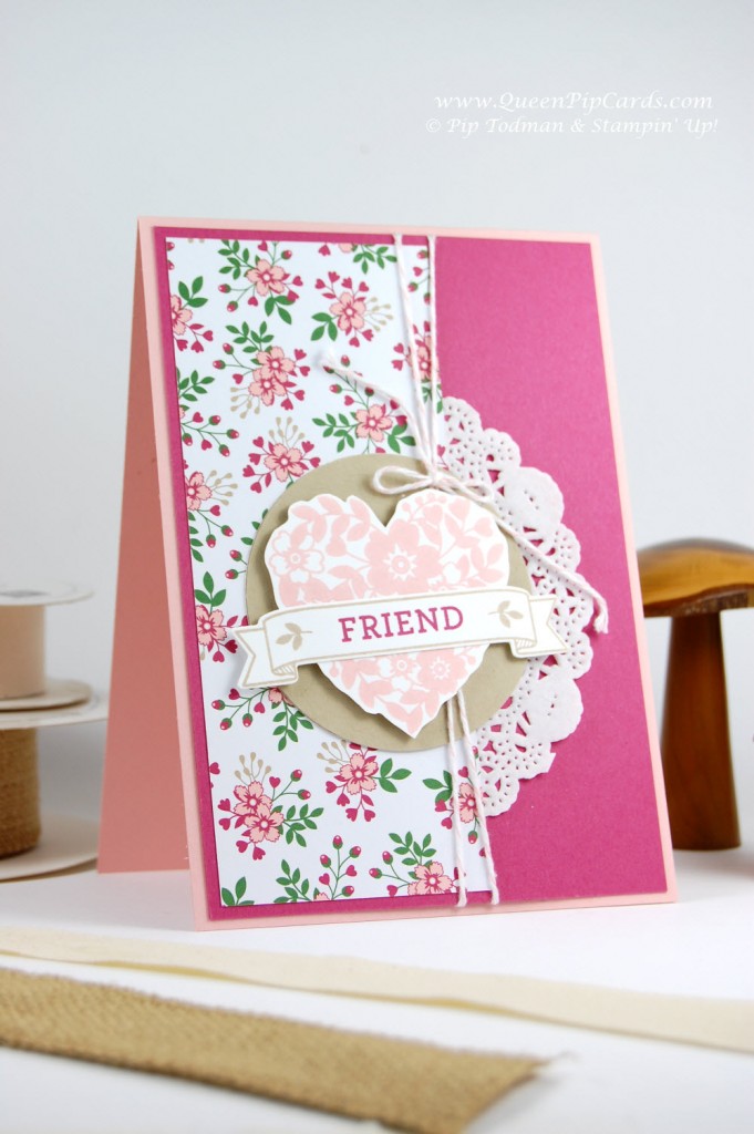 Craft Retreat Friend Heart Card