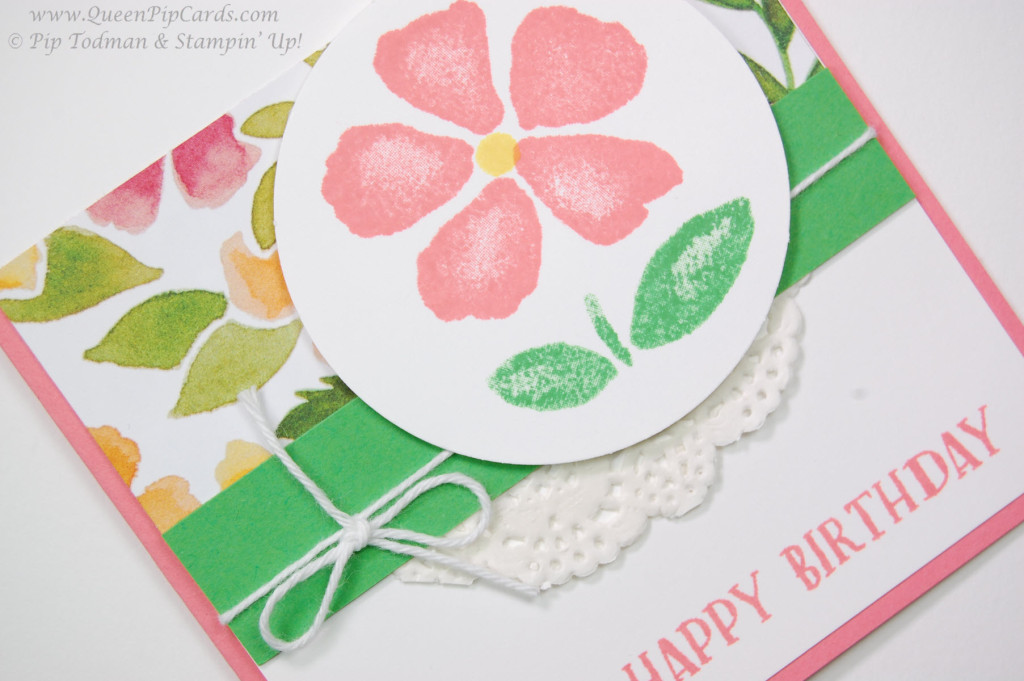 Stamping with fresh fruit flowers