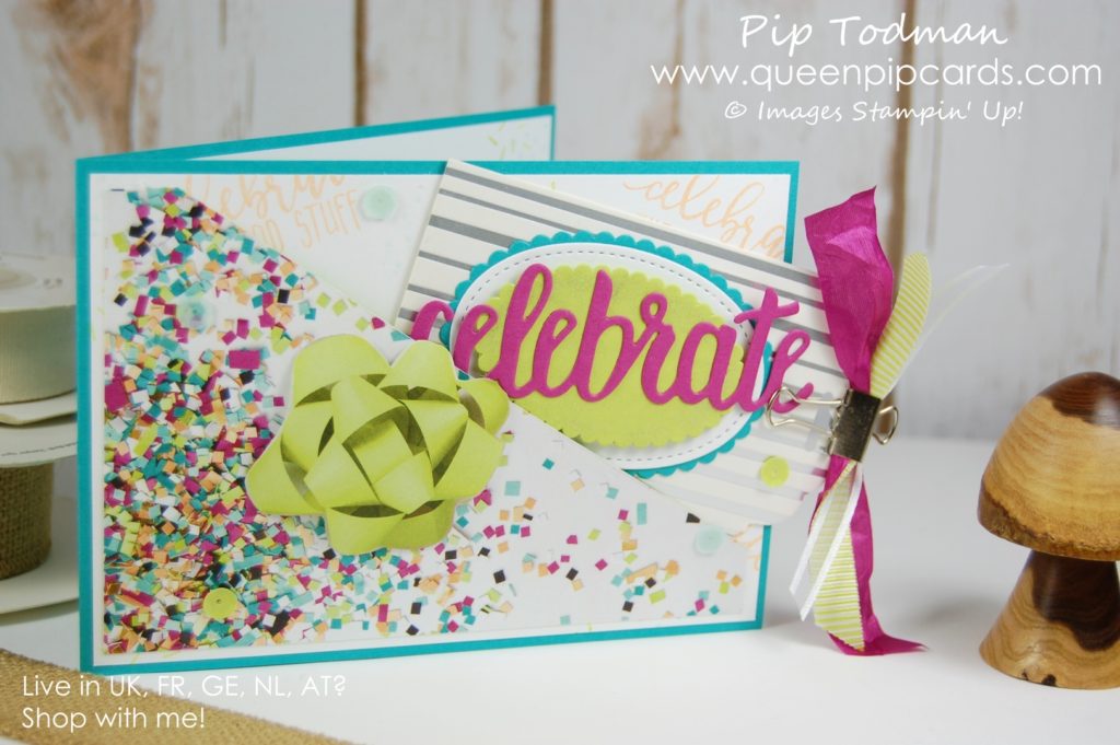 Celebrate You with the Alaskan Achievers Blog Hop I love making cards that are just a little different to the norm, and this one certainly hits the spot. Welcome to my Celebrate You Tag Card! Last Call for Sale-a-bration 2018 Saleabration 2018 Pip Todman Crafty Coach & Stampin' Up! Top UK Demonstrator Queen Pip Cards www.queenpipcards.com Facebook: fb.me/QueenPipCards #queenpipcards #stampinup #papercraft #inspiringyourcreativity #Saleabration2018