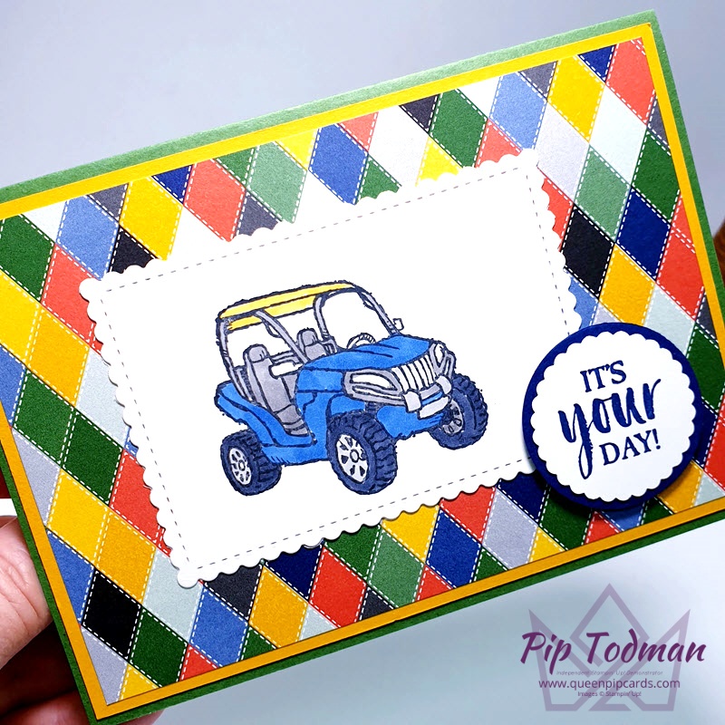 Country Club Patterened Paper is great for ALL your friends, golfers or not! Pip Todman www.queenpipcards.com Stampin' Up! Independent Demonstrator UK