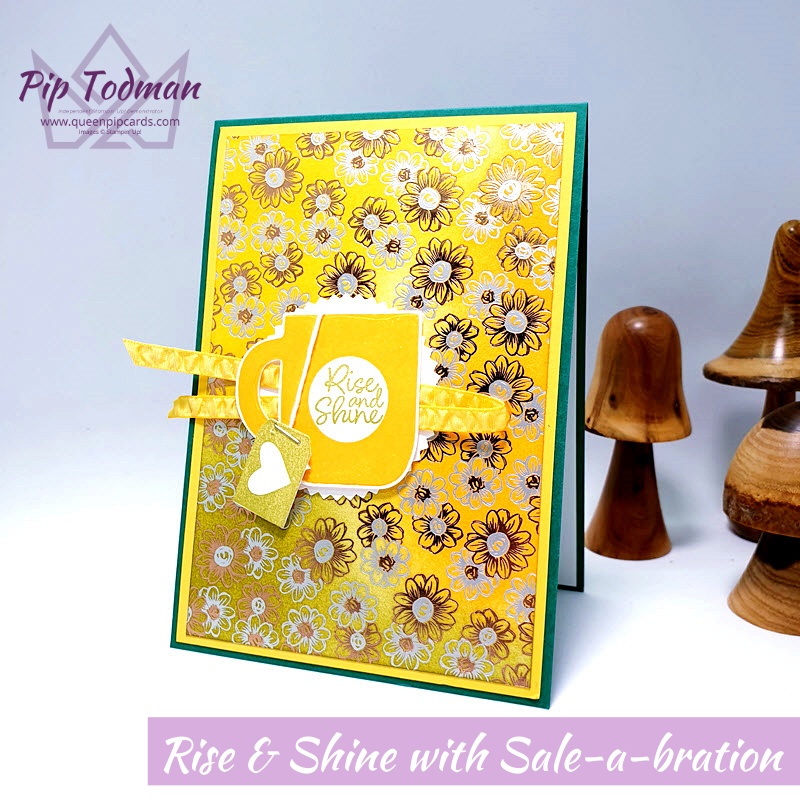 Rise and Shine with Sale-a-bration 2nd release and some gorgeous sponged Flowery Foils! Pip Todman www.queenpipcards.com Stampin' Up! Independent Demonstrator UK