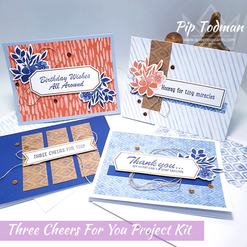 This Moody Monday FB Live shows off lots of products including the Three Cheers For You Kit! Pip Todman www.queenpipcards.com Stampin' Up! Independent Demonstrator UK