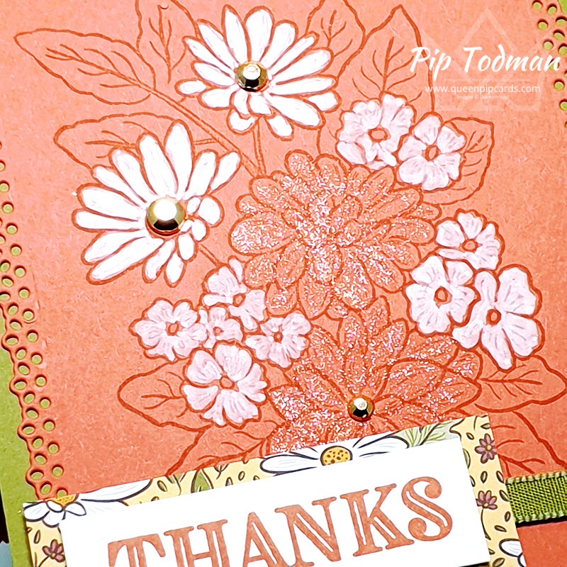 How to use Permanent Inks featuring Abstract Impressions and Ornate Style. Pip Todman www.queenpipcards.com Stampin' Up! Independent Demonstrator UK 