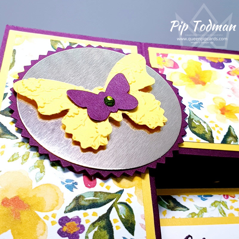 Butterfly Gala Fun Trifold Shutter Card Pip Todman www.queenpipcards.com Stampin' Up! Independent Demonstrator UK