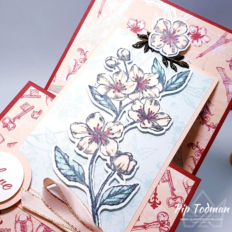 Forever Blossoms Upright Tent Fold Card Pip Todman www.queenpipcards.com Stampin' Up! Independent Demonstrator UK