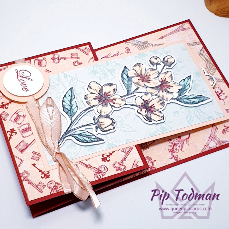 Forever Blossoms Upright Tent Fold Card Pip Todman www.queenpipcards.com Stampin' Up! Independent Demonstrator UK