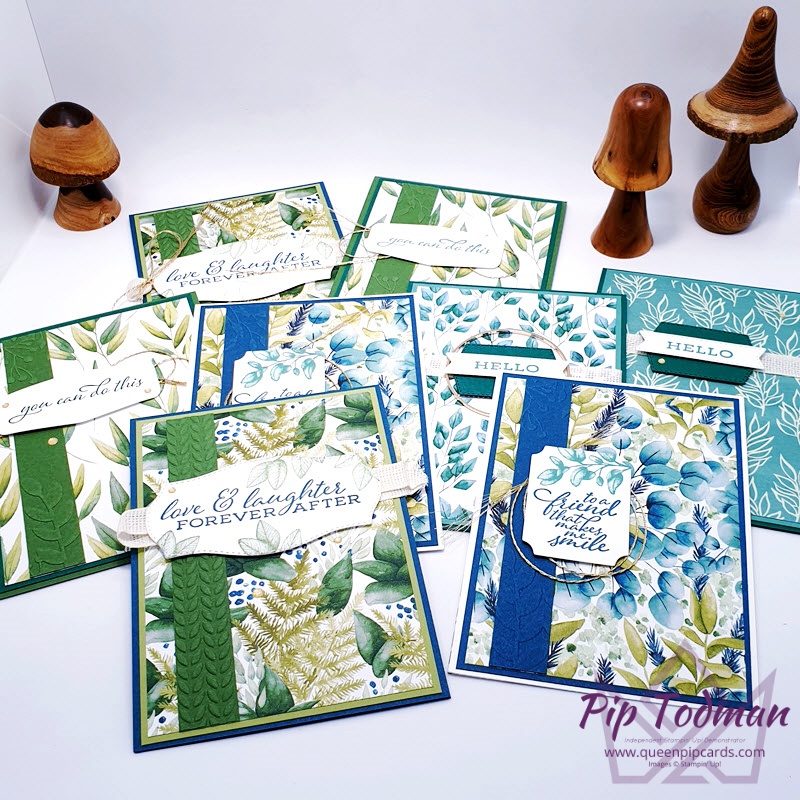 Forever Fern 1 Layout 4 Designs Pip Todman www.queenpipcards.com Stampin' Up! Independent Demonstrator UK