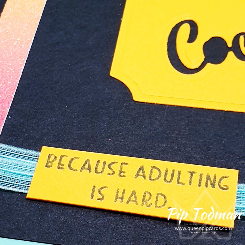 Beacause Adulting is Hard - yes it is! Pip Todman www.queenpipcards.com Stampin' Up! Independent Demonstrator UK