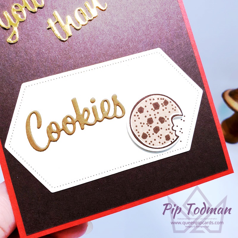 Cards with Food Themes are hard to find - here's a fun one! Pip Todman www.queenpipcards.com Stampin' Up! Independent Demonstrator UK