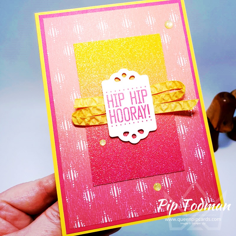 Hip Hip Hooray! Trio of Tags Dies are not just for tags! Pip Todman www.queenpipcards.com Stampin' Up! Independent Demonstrator UK