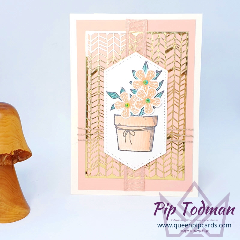 Flower Pot Card using Basket of Blooms and the Small Bloom Punch!

Pip Todman Stampin' Up! Demonstrator #simplystylish #queenpipcards
#stampinup