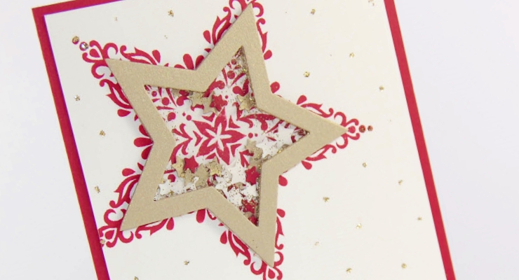 Christmas Shaker Card: Christmas Countdown Day 5