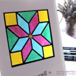 Make A Stained Glass Window card using the Quilit Builder dies by Stampin' Up! simply with my step by step guide. Pip Todman Queen Pip Cards UK Stampin' Up! Demonstrator www.queenpipcards.com fb.me/QueenPipCards #queenpipcards #stampinup #papercraft #inspiringyourcreativity