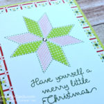 Quick And Simple Card Idea in Lemon Lime Twist & Powder Pink with Christmas Quilt by Stampin' Up! Pip Todman Queen Pip Cards UK Stampin' Up! Demonstrator www.queenpipcards.com fb.me/QueenPipCards #queenpipcards #stampinup #papercraft #inspiringyourcreativity
