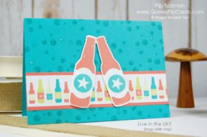 Bubble Over Card Ideas with Bubbles & Fizz Designer Series Paper and Bottles & Bubbles Framelits too! Fabulous designs for fun young card ideas. Stampin' Up! Spring 2018 Spring / Summer Pip Todman Crafty Coach & Stampin' Up! Top UK Demonstrator Queen Pip Cards www.queenpipcards.com Facebook: fb.me/QueenPipCards #queenpipcards #stampinup #papercraft #inspiringyourcreativity
