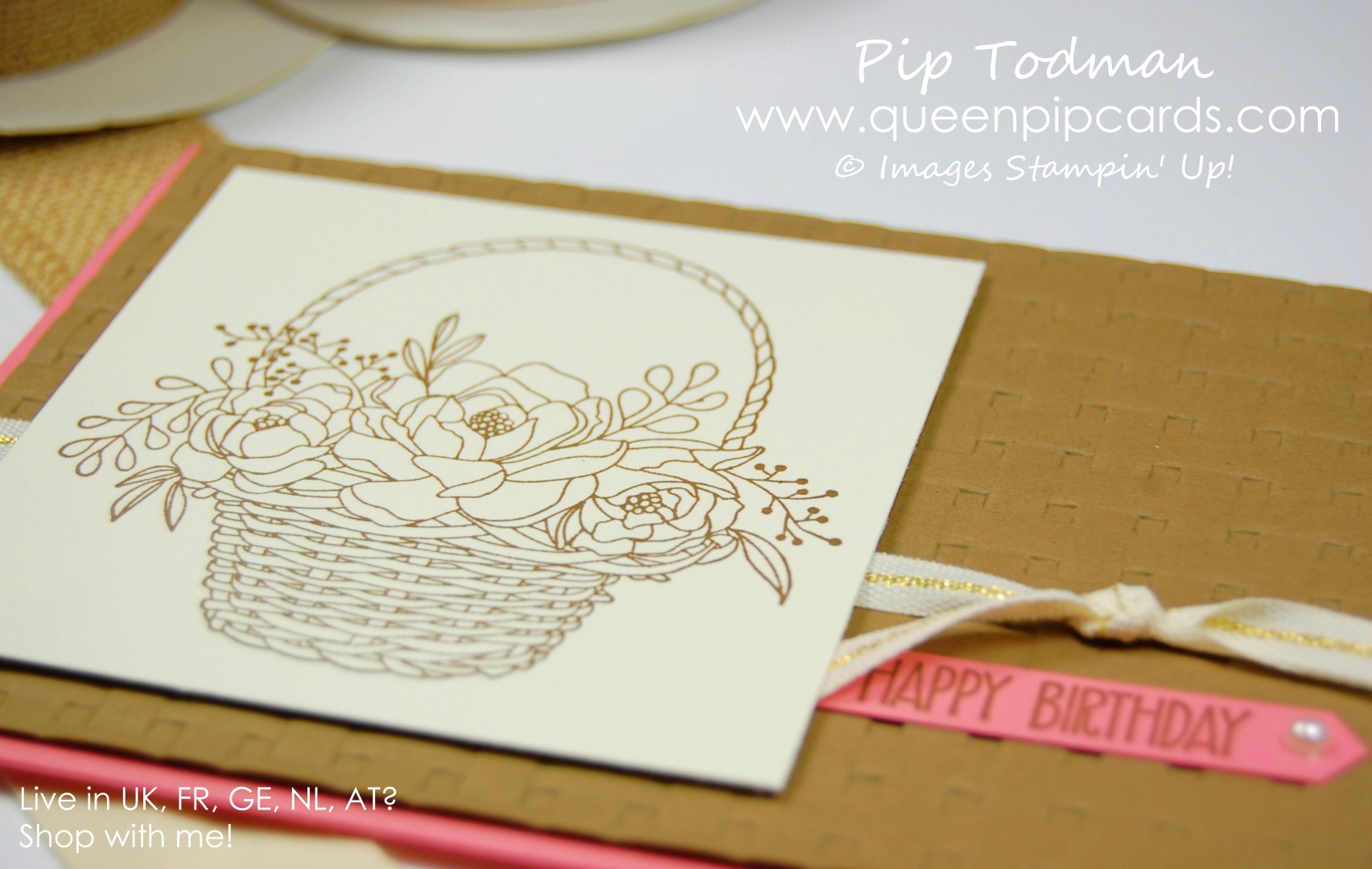 Introducing The Basket Weave Embossing Folder With Remarkable Ink Big