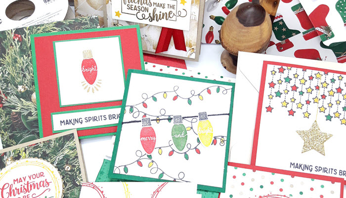 A Box Of Cards For Christmas – Making Christmas Bright Stampin’ Up!