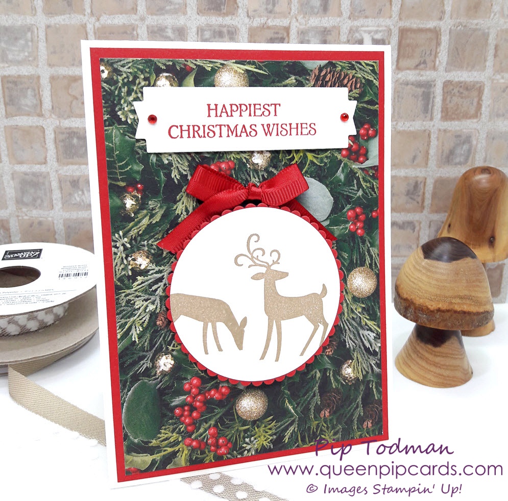 A Dashing Deer Bauble Card! Of course, why not turn those cute deer into a bauble. That was my thinking behind this simple, but striking card! All Stampin' Up! products are / will be available from my online store here: http://bit.ly/QPCShop Pip Todman Crafty Coach & Stampin' Up! Top UK Demonstrator Queen Pip Cards www.queenpipcards.com Facebook: fb.me/QueenPipCards #queenpipcards #simplystylish #inspiringyourcreativity #stampinup #papercraft 