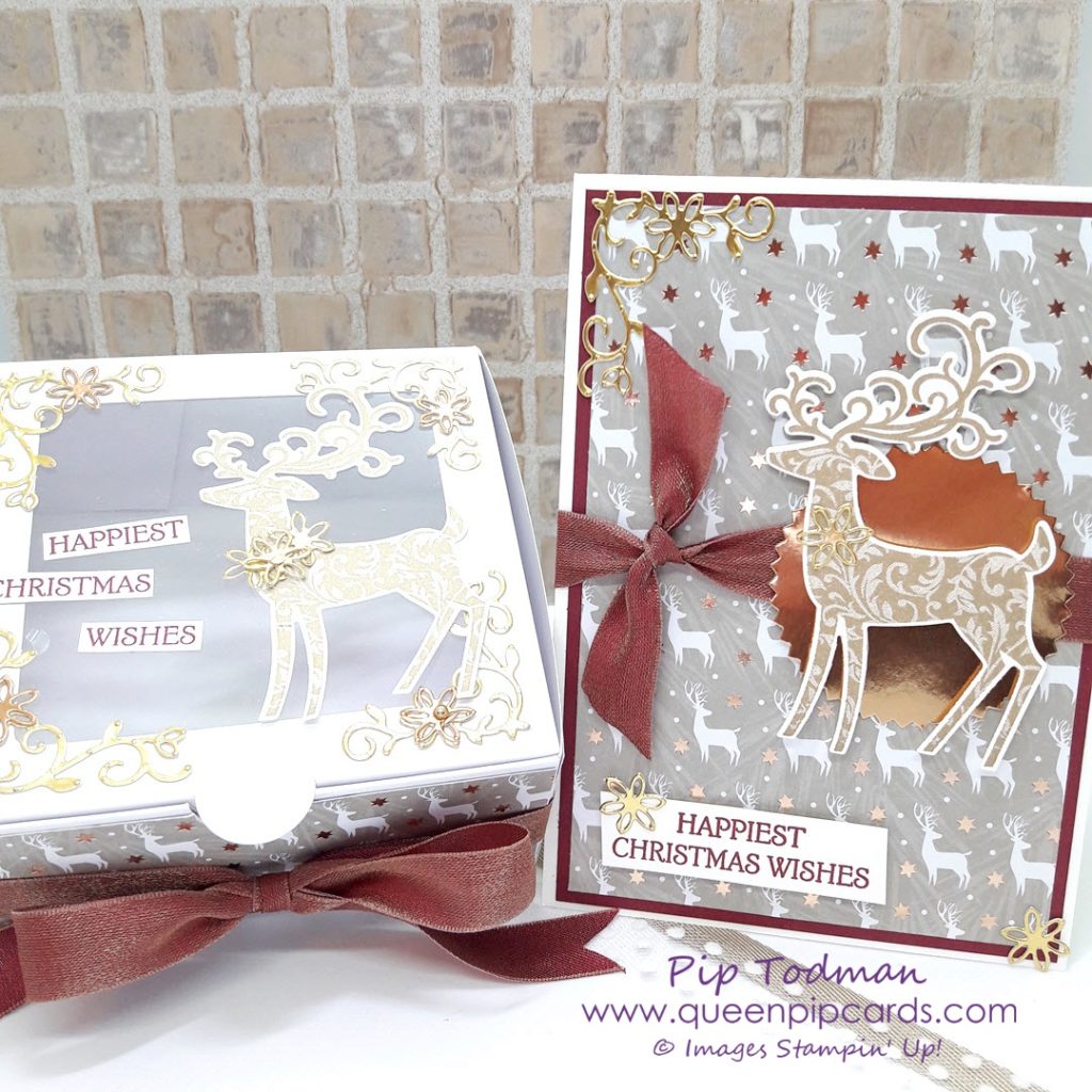 Dashing Deer Matching Card & Box Set! I'm back and I've got another video for you! I'm loving how easy it is to get some great cards and boxes with the Dashing Deer bundle. All Stampin' Up! products are / will be available from my online store here: http://bit.ly/QPCShop Pip Todman Crafty Coach & Stampin' Up! Top UK Demonstrator Queen Pip Cards www.queenpipcards.com Facebook: fb.me/QueenPipCards #queenpipcards #simplystylish #inspiringyourcreativity #stampinup #papercraft 