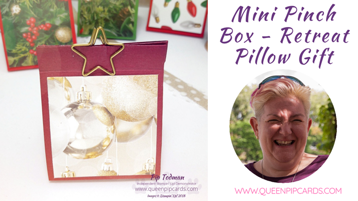Mini Pinch Box For Christmas Retreat Pillow Gift