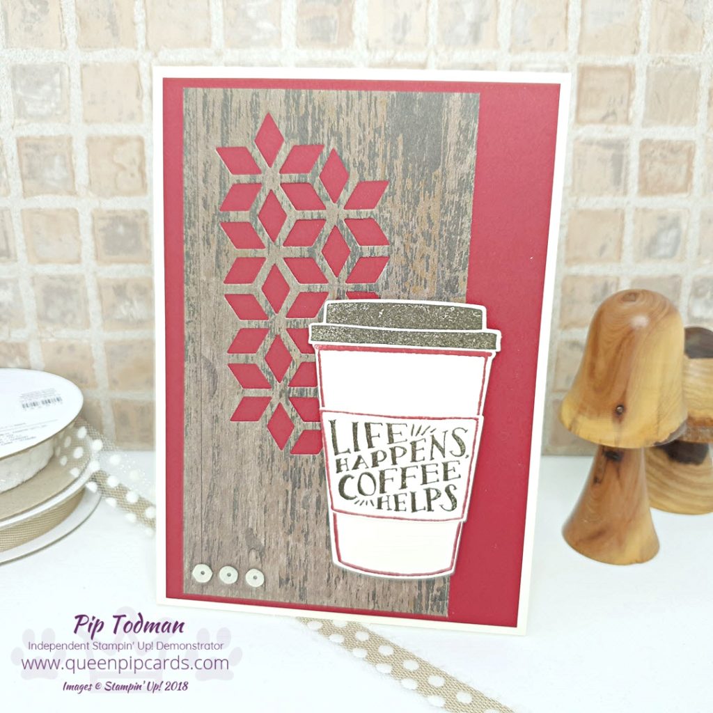 Life Happens Coffee Helps is a saying we can all relate to! This card idea tells someone you know things are tough, but you hope they find a little help from a warming cup of coffee (or in my case tea!!). As always we are truly sending a hug in an envelope. All Stampin' Up! products are / will be available from my online store here: http://bit.ly/QPCShop Pip Todman Crafty Coach & Stampin' Up! Top UK Demonstrator Queen Pip Cards www.queenpipcards.com Facebook: fb.me/QueenPipCards #queenpipcards #simplystylish #inspiringyourcreativity #stampinup #simplestamping #papercraft 