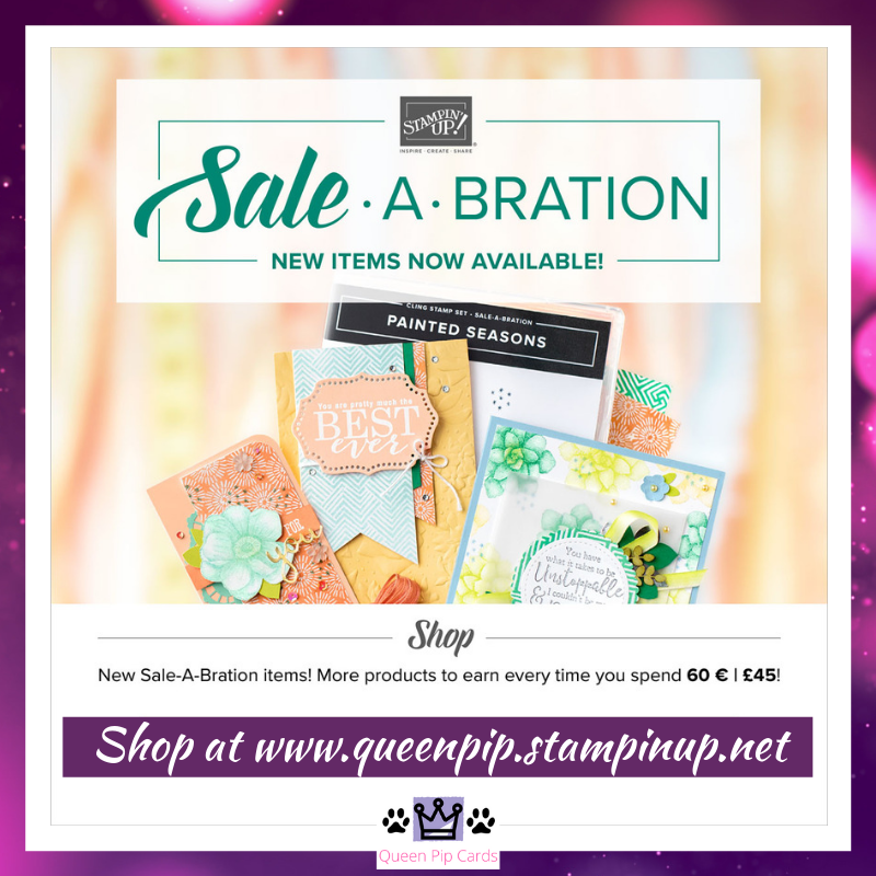 Second Release Sale-A-Bration Items are now available! Some beautiful new products to earn FREE with every £45 spend! Shop my online store here: http://bit.ly/QPCShop Pip Todman Top UK Stampin' Up! Independent Demonstrator www.queenpipcards.com #queenpipcards #simplystylish #stampinup #simplestamping #papercraft