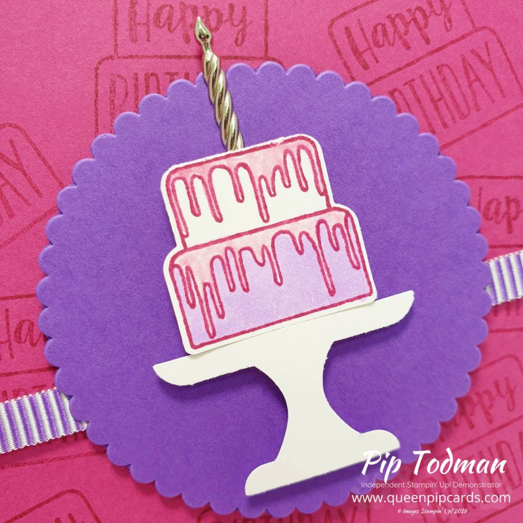 Piece of Cake For Card And A Cuppa class! I love these more casual classes and a stamp set and punch are perfect for crafting on the go! Pip Todman www.queenpipcards.com Stampin' Up! Independent Demonstrator UK