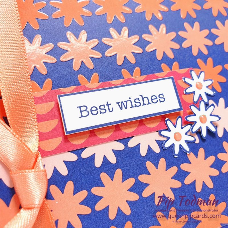 Best Wishes With Happiness Blooms - Queen Pip Cards