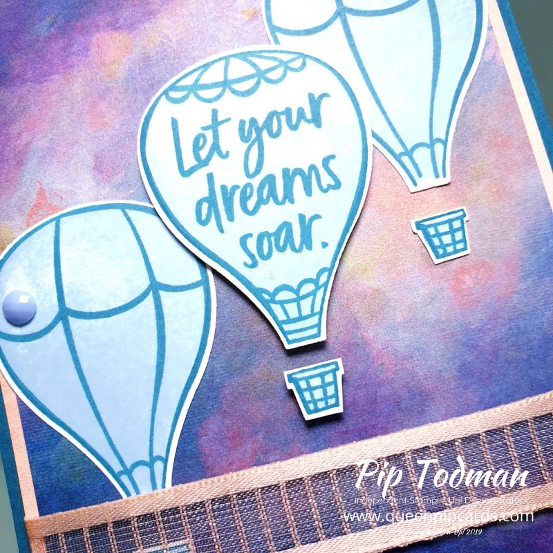 Let your dreams soar above the clouds with the gorgeous Perennial Essence papers and the Above the Clouds stamps. Pip Todman www.queenpipcards.com Stampin' Up! Independent Demonstrator UK 