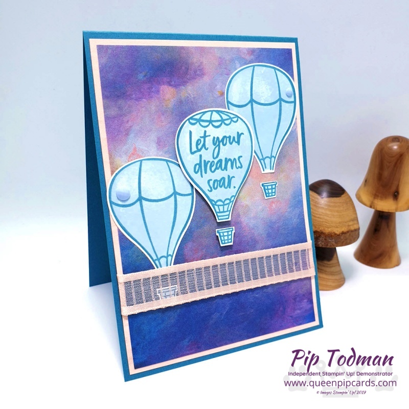 Let your dreams soar above the clouds with the gorgeous Perennial Essence papers and the Above the Clouds stamps. Pip Todman www.queenpipcards.com Stampin' Up! Independent Demonstrator UK 