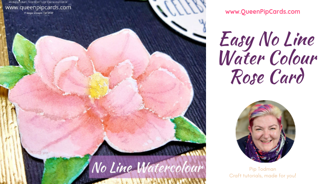 Easy No Line Water Colour Rose