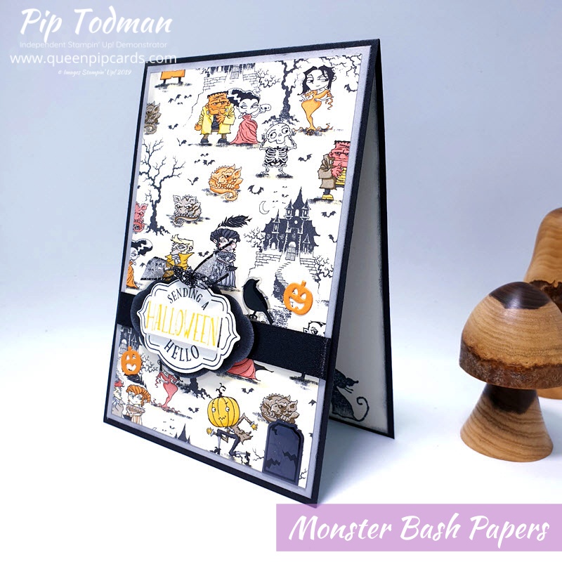 Monster Bash or Path of Petals for this month's Pretty Cards & Paper Hop! I am LOVING this halloween stuff - did I say that already? Pip Todman www.queenpipcards.com Stampin' Up! Independent Demonstrator UK