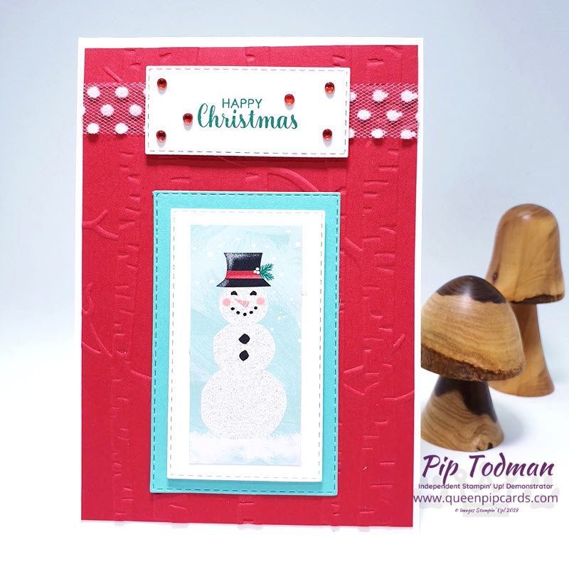 2 Layouts with Let It Snow papers and embellishment kits. Cool Yule in Red! Pip Todman www.queenpipcards.com Stampin' Up! Independent Demonstrator UK 