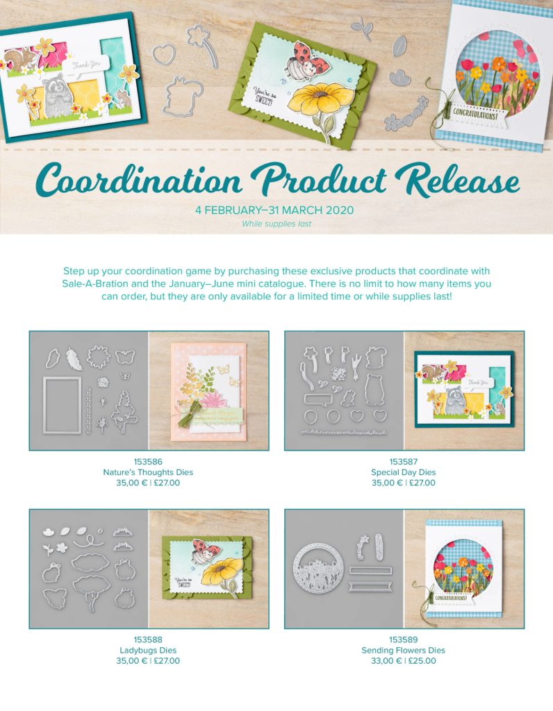 NEW Coordination Product Release is LIVE! New Products that coordinate with current products! Pip Todman www.queenpipcards.com Stampin' Up! Independent Demonstrator UK 