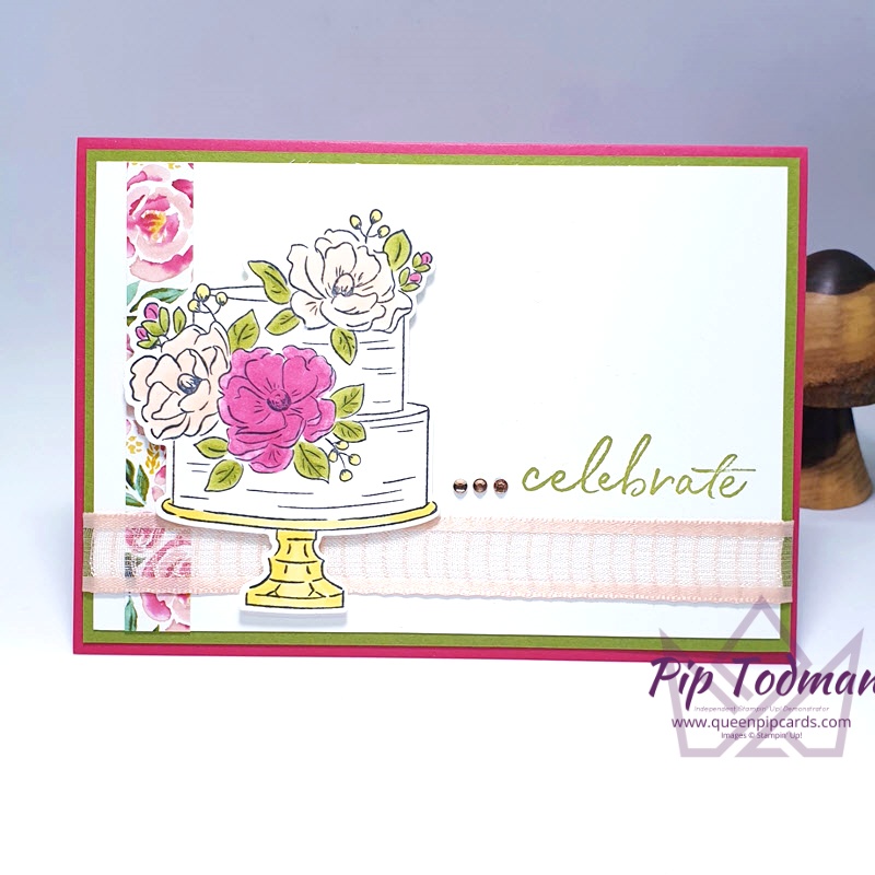 Happy Birthday To You! Celebrate with cake, made easier with gorgeous matching Birthday dies! Pip Todman www.queenpipcards.com Stampin' Up! Independent Demonstrator UK 