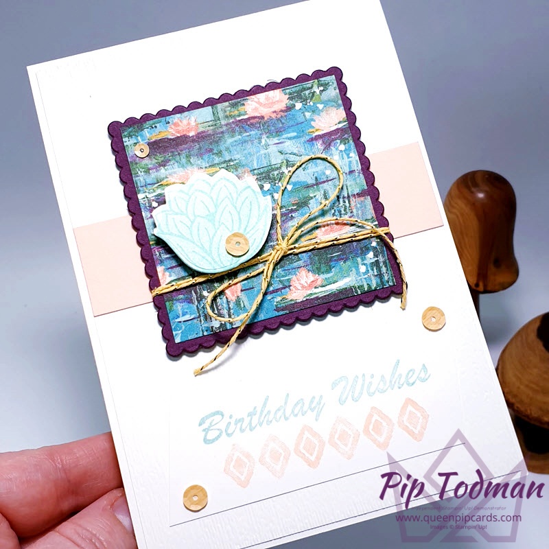 The Lily Pad Suite from Sale-a-bration is bold, bright and pretty at the same time. Pip Todman www.queenpipcards.com Stampin' Up! Independent Demonstrator UK 