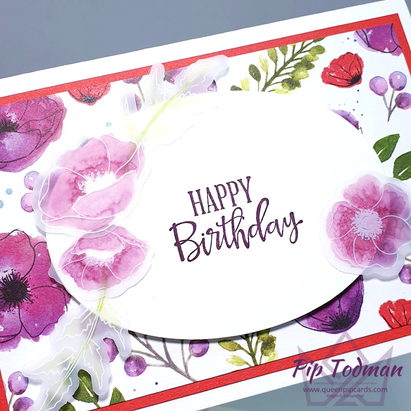 Poppy Elements are so versatile and pretty! Pip Todman www.queenpipcards.com Stampin' Up! Independent Demonstrator UK 
