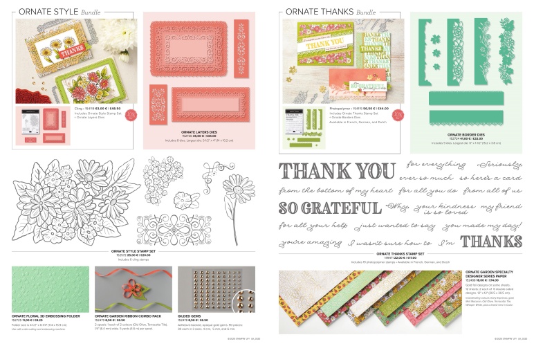 Ornate Garden is a fabulous new suite with 2 beautiful bundles. Available from today! Pip Todman www.queenpipcards.com Stampin' Up! Independent Demonstrator UK 