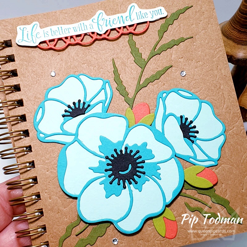 Peaceful Moments Journal with gorgeous Bermuda Bay flowers! Pip Todman www.queenpipcards.com Stampin' Up! Independent Demonstrator UK