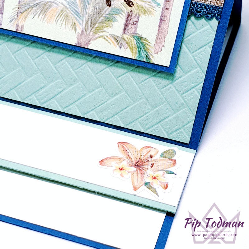 Easy Tropical Easel Card Two Ways Pip Todman www.queenpipcards.com Stampin' Up! Independent Demonstrator UK