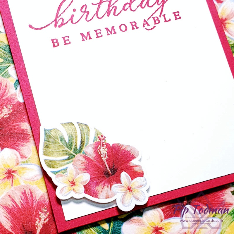 Easy Tropical Easel Card Two Ways Pip Todman www.queenpipcards.com Stampin' Up! Independent Demonstrator UK