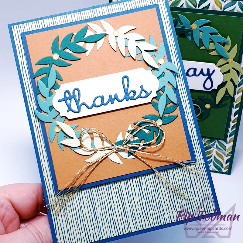 Forever Fern Wreath Card Pip Todman www.queenpipcards.com Stampin' Up! Independent Demonstrator UK