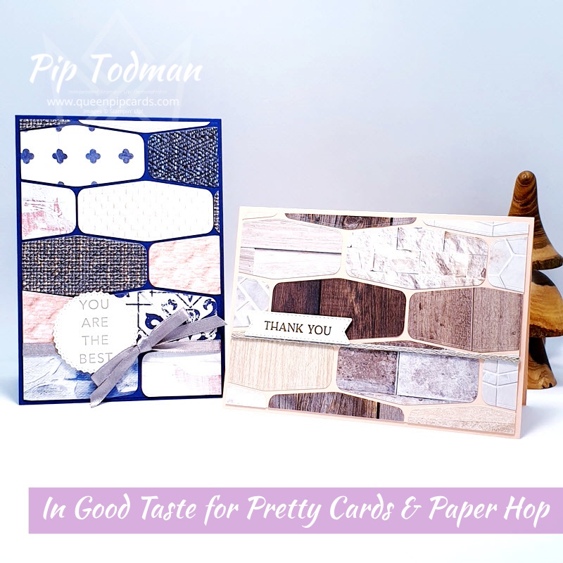 In Good Taste For Pretty Cards and Paper Hop Pip Todman www.queenpipcards.com Stampin' Up! Independent Demonstrator UK