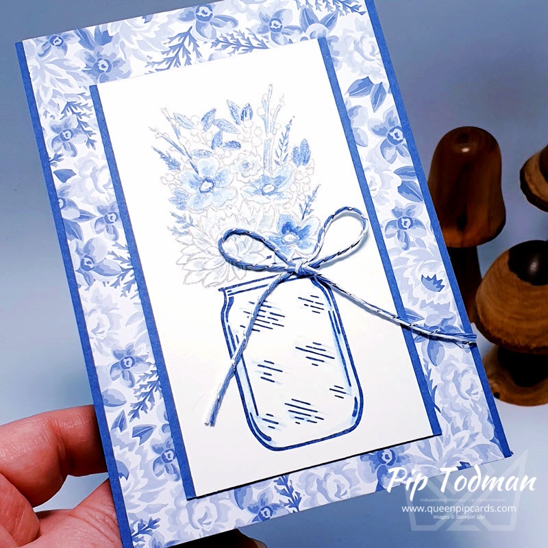 Jar of Flowers Through The Seasons Pip Todman www.queenpipcards.com Stampin' Up! Independent Demonstrator UK