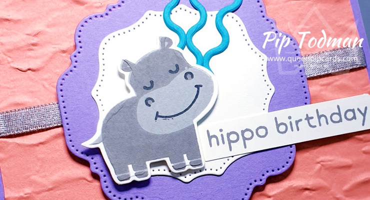 Hippo Happiness Birthday Card