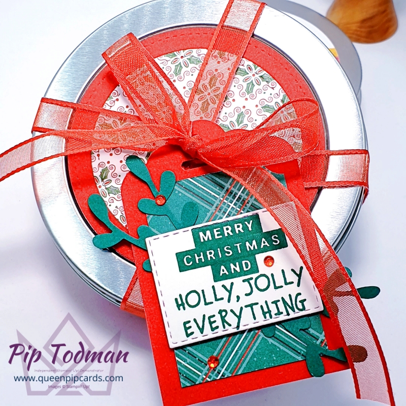 Gift Ideas With Round Tins from Stampin' Up! Pip Todman Stampin' Up! Demonstrator #simplystylish #queenpipcards
