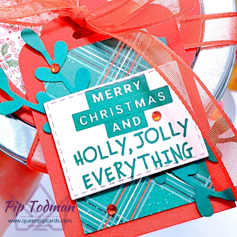 Gorgeous colour combo Real Red and Shaded Spruce! Pip Todman Stampin' Up! Demonstrator #simplystylish #queenpipcards