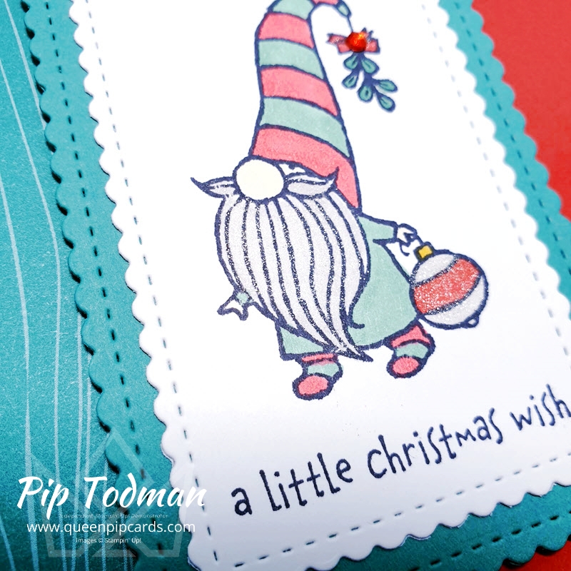 Gnome For The Holidays Royal Stampers team Swap Fest! Pip Todman Stampin' Up! Demonstrator #simplystylish #queenpipcards