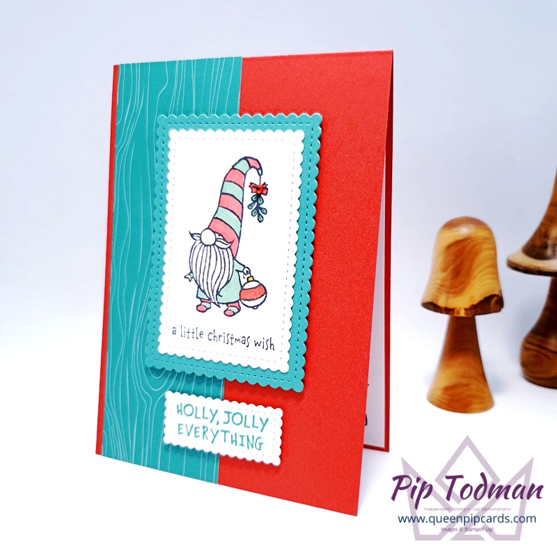 Gnome For The Holidays Royal Stampers team Swap Fest! Pip Todman Stampin' Up! Demonstrator #simplystylish #queenpipcards