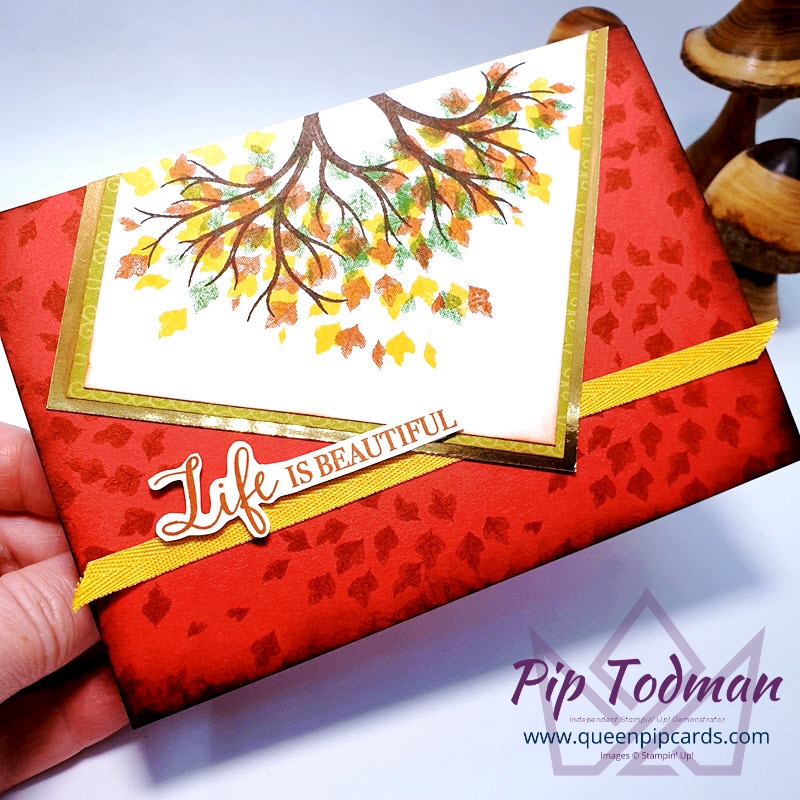 Life is Beautiful In it's Autumn splendor! Pip Todman Stampin' Up! Demonstrator #simplystylish #queenpipcards